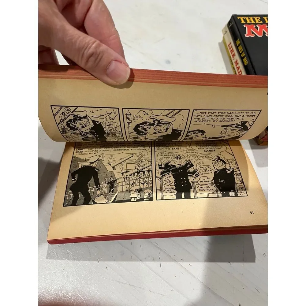 Vintage Mad magazine books‎ & funny plaques